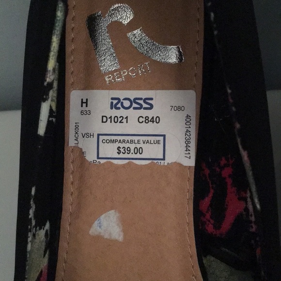 Black high heeled wedges - Picture 2 of 4